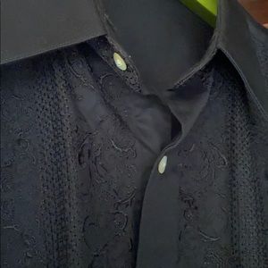 ROBERT GRAHAM Men’s L Black Pattern